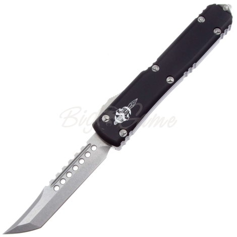 Нож автоматический MICROTECH Ultratech Warhound CTS-204P, рукоять алюминий цв. Черный фото 1