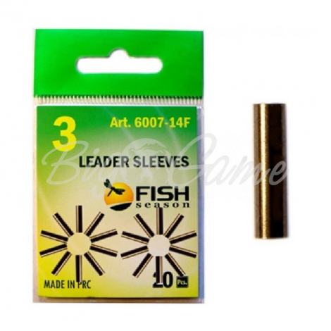 Трубка обжимная FISH SEASON Leader Sleeves 2 мм № 5 (14 шт.) фото 1