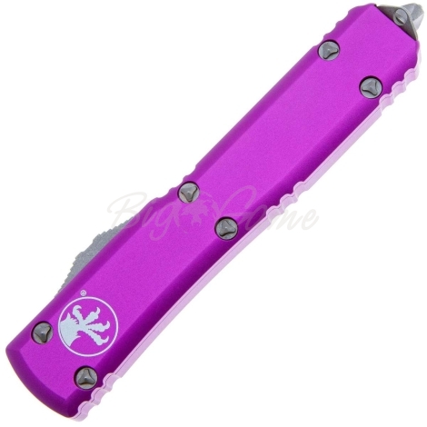 Нож автоматический MICROTECH Ultratech S/E M390, рукоять алюминий, цв. фиолетовый фото 4
