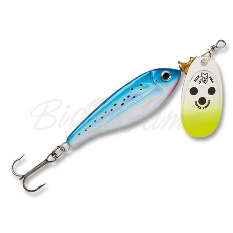 Блесна вращающаяся BLUE FOX Minnow Super Vibrax № 3 13 г код цв. SB фото 1