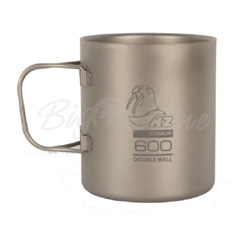 Термокружка NOVAYA ZEMLYA Ti Double Wall Mug (титан) 600 мл фото 1