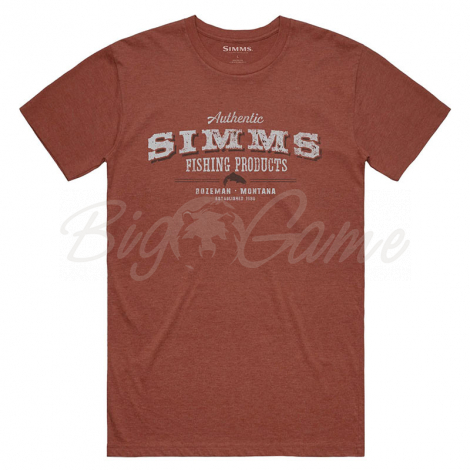 Футболка SIMMS Working Class T-Shirt цвет Red Clay Heather фото 1