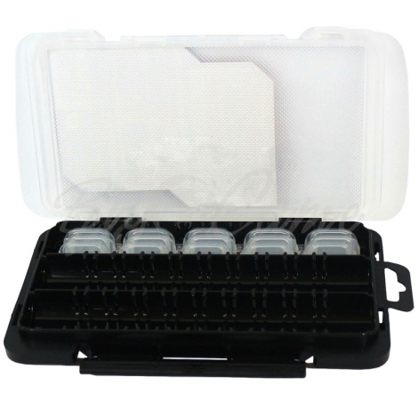 Коробка рыболовная MEIHO Light Game Case J цвет черный / белый фото 1