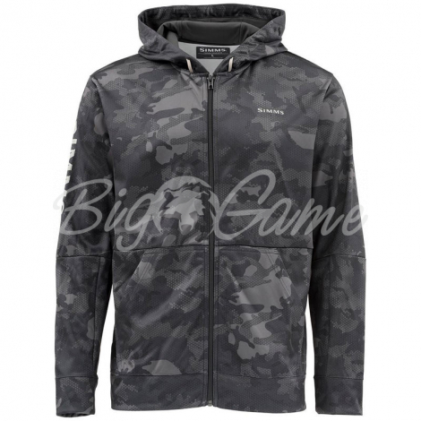 Толстовка SIMMS Challenger Hoody - Full Zip цвет Hex Flo Camo Carbon фото 1