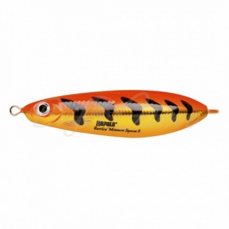 Блесна колеблющаяся RAPALA Rattlin Minnow Spoon с шумовой камерой 16 г цв. GFRT фото 1