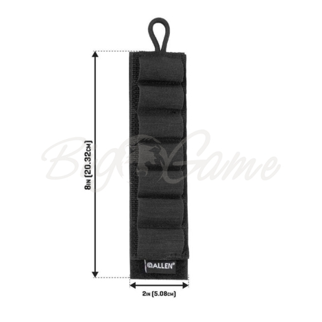Патронташ на приклад ALLEN Gauge Ammo Card цвет Black фото 6