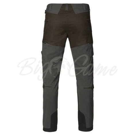 Брюки HARKILA Ragnar Trousers цвет Grey / Willow green фото 2