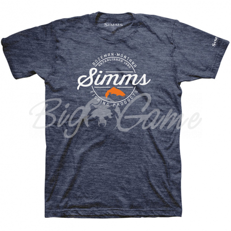 Футболка SIMMS DeYoung Seatrout T-Shirt цвет Navy Heather фото 1