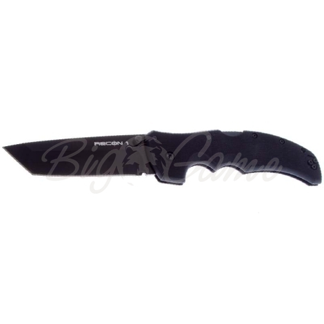 Нож складной COLD STEEL Recon 1 Tanto Plain Edge рукоять G10, цв. Black фото 1
