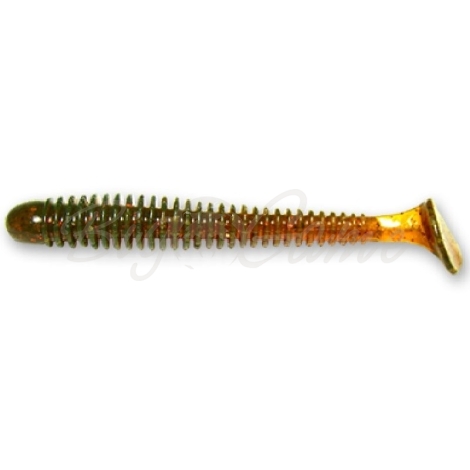 Виброхвост CRAZY FISH Vibro Worm 3,4" (5 шт.) зап. кальмар, код цв. 14 фото 1