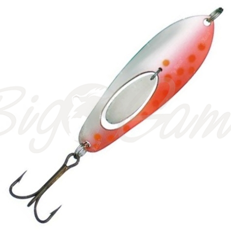 Блесна колеблющаяся KUUSAMO Taimen SUPER 75/17 код цв. S/FR/Ye  фото 1