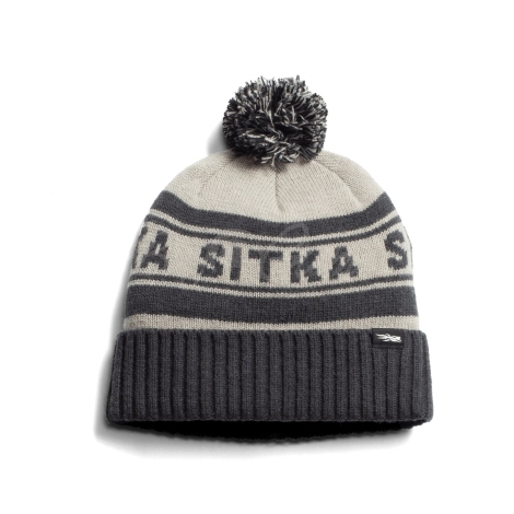 Шапка SITKA POM Cuffed Knit Beanie цвет Field Gray фото 1