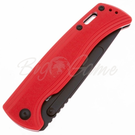 Нож складной полуавтоматический CJRB Resource сталь AR-RPM9 рукоять Стеклотекстолит G10 цв. Красный фото 5