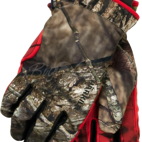 Перчатки HARKILA Moose Hunter 2.0 GTX Gloves цвет Mossy Oak Break-Up Country / Mossy Oak Red фото 1