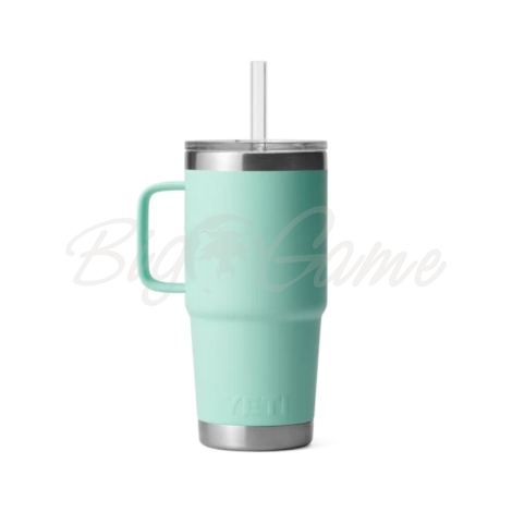 Термокружка YETI Rambler Straw Mug 710 цвет Seafoam фото 4
