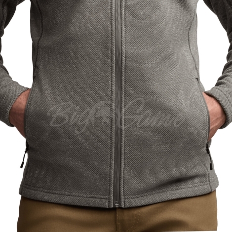 Толстовка SITKA Snowcrest Full-Zip Hooded Fleece цвет Woodsmoke Heather фото 2