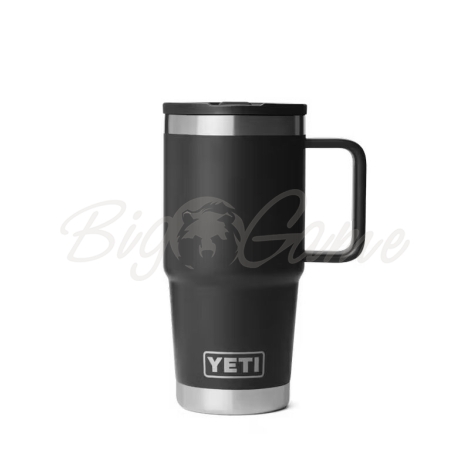 Термокружка YETI Rambler Travel Straw Mug 591 цвет Black фото 1