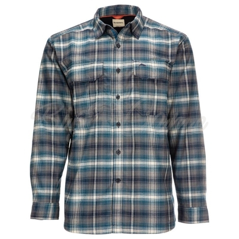 Рубашка SIMMS Coldweather LS Shirt цвет Atlantis Steel Plaid фото 5