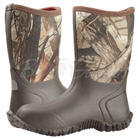 Сапоги HISEA Kid's Neoprene Rain Boots цвет Camo / Brown фото 3