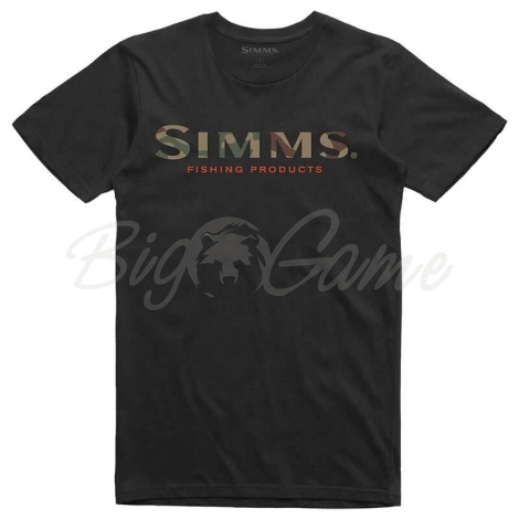 Футболка SIMMS Logo T-Shirt цвет Black фото 1