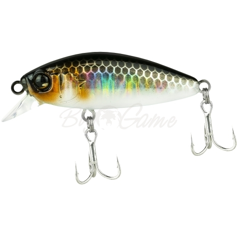 Воблер JACKALL Abbey Minnow 38SF цв. hl silver & black фото 2