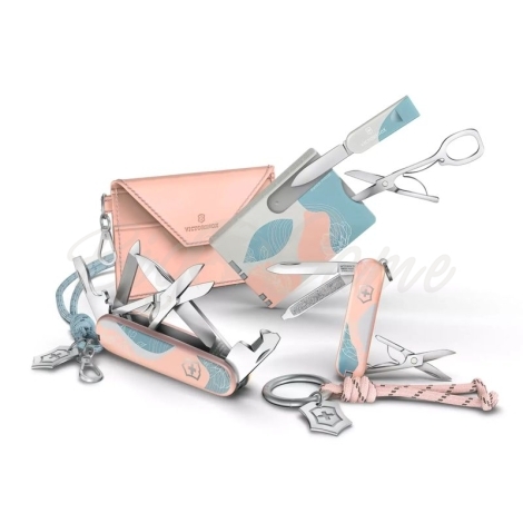 Швейцарский нож VICTORINOX Companion Paris Style 16 функций цв. Розовый (в подарочной уп.) фото 5