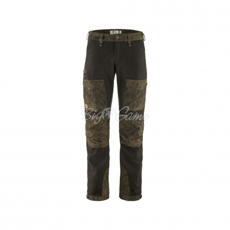 Брюки FJALLRAVEN Varmland Wool Trousers M цвет Dark Olive-Dark Olive Camo фото 1