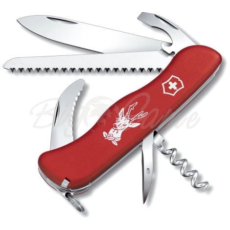 Нож VICTORINOX Hunter 111мм 12 функций цв. черный фото 1