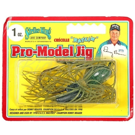 Бактейл STRIKE KING Pro-Model Jig 28 г (1 oz) цв. watermelon фото 1