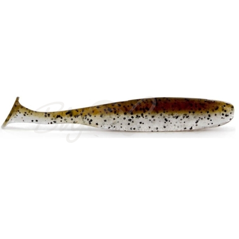 Виброхвост KEITECH Easy Shiner 3,5" (7 шт.) цв. #414 Green Pumpkin PP, Shad фото 1