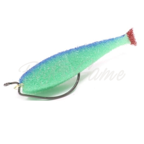 Поролоновая рыбка LEX Classic Fish 12 OF2 GBBLB (зеленое тело / синяя спина / красный хвост) фото 1