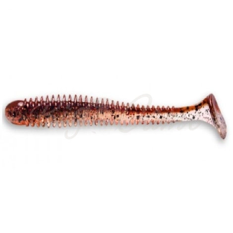 Виброхвост CRAZY FISH Vibro Worm 3,4" (5 шт.) зап. кальмар, код цв. 1d фото 1