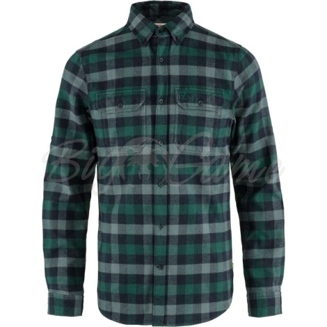 Рубашка FJALLRAVEN Skog Shirt M цвет Arctic Green-Dark Navy фото 1