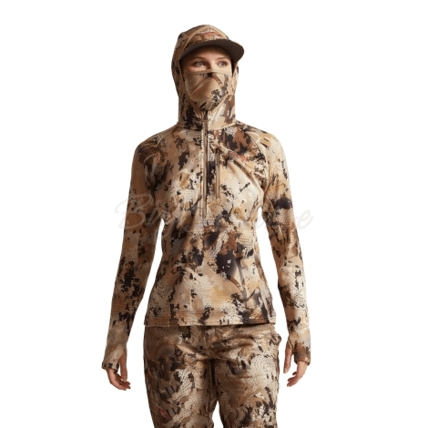 Термокофта SITKA WS Core Merino 330 Hoodie цвет Optifade Marsh фото 5