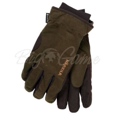 Перчатки HARKILA Core GTX gloves цвет Hunting Green / Shadow Brown фото 1