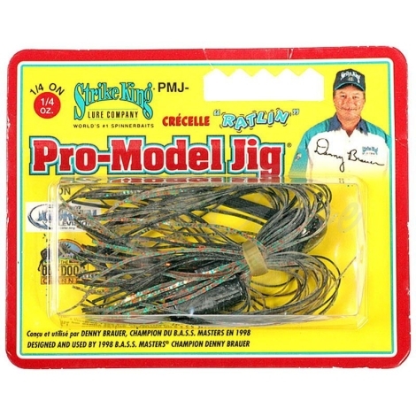 Бактейл STRIKE KING Pro-Model Jig 7 г (1/4 oz) цв. camouflage фото 1