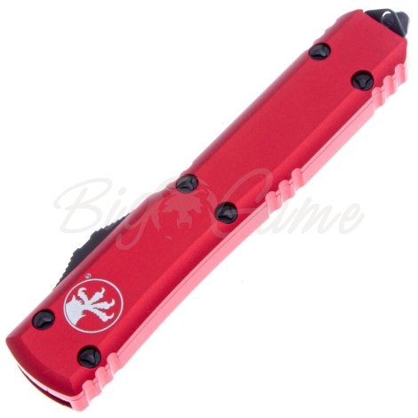 Нож автоматический MICROTECH Ultratech S/E M390, рукоять алюминий, цв. бордовый фото 3