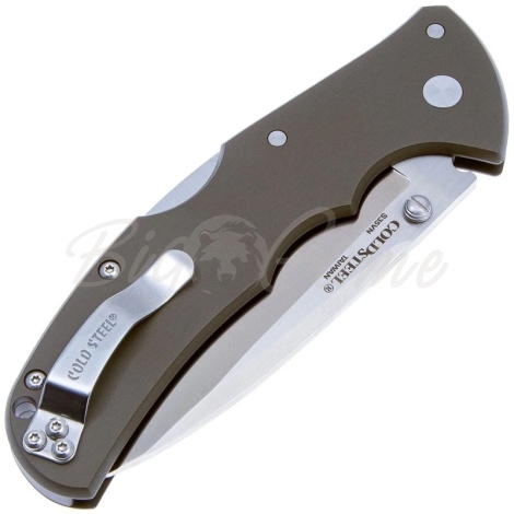 Нож складной полуавтоматический COLD STEEL Code-4 Clip Point сталь CPM S35VN рукоять Алюминий цв. Серый фото 3