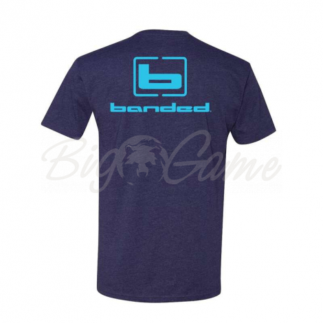Футболка BANDED Signature S/S Tee-Classic Fit цвет Storm Blue фото 2