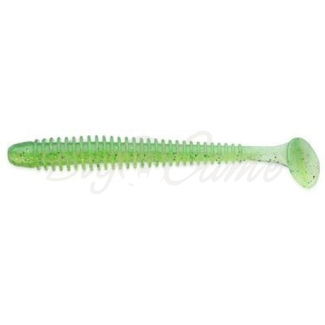 Виброхвост KEITECH Swing Impact 4" (8 шт.) цв. #424 Lime Chartreuse фото 1