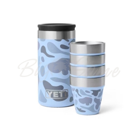 Набор рюмок YETI Shot Glasses & Case цв. Blue Camo фото 1