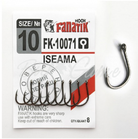 Крючок одинарный FANATIK FK-10071 Iseama № 10 (8 шт.) фото 1