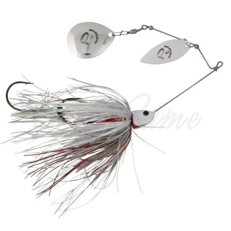 Спиннербейт SAVAGE GEAR Da'Bush Spinnerbait 32 г #3 цв. White Silver Holo Flame фото 1