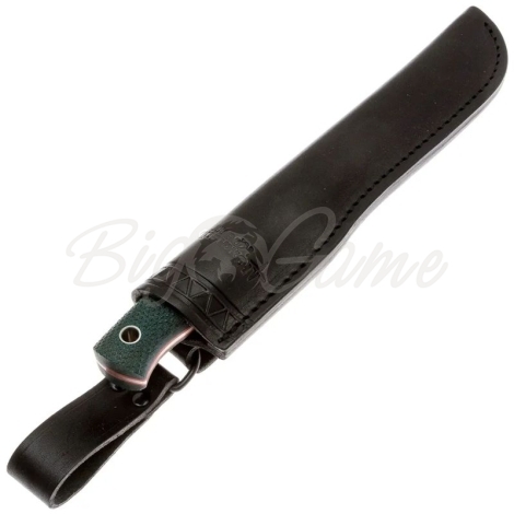 Нож ЮЖНЫЙ КРЕСТ Рыбацкий М Сталь VG10 рукоять Микарта изумруд/насечка фото 3