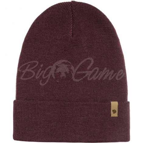 Шапка FJALLRAVEN Classic Knit Hat цв. 356 Dark Garnet фото 1