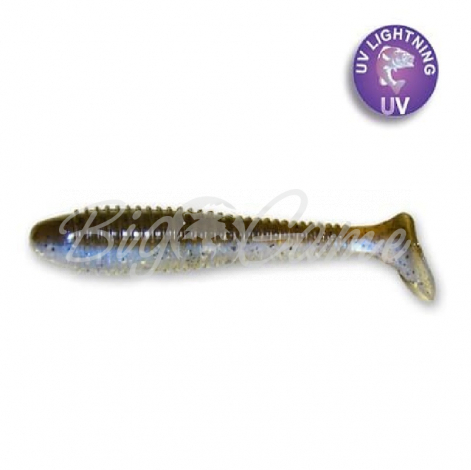 Виброхвост CRAZY FISH Vibro Fat 4,7" (4 шт.) зап. кальмар, код цв. 3d фото 1