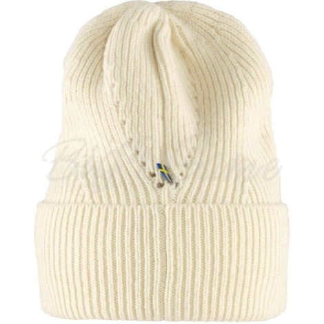 Шапка FJALLRAVEN Directional Rib Beanie цвет Chalk White фото 6