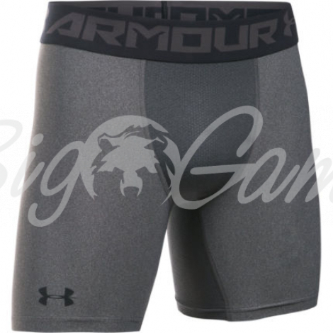 Боксеры UNDER ARMOUR HeatGear Armour 2.0 Compression Short цвет Carbon Heather / Black фото 1