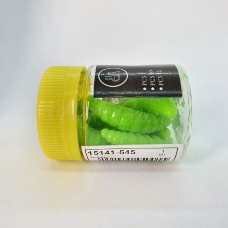 Личинка COOL PLACE Maggot 4 см (10 шт.) зап. сыр цв. 13 зеленый фото 2