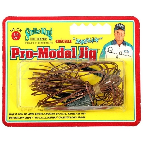 Бактейл STRIKE KING Pro-Model Jig 7 г (1/4 oz) цв. chameleon crawfish фото 1